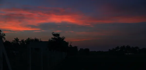 Crimson sky