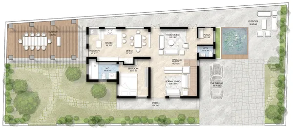 Meridian — ground floor plan
